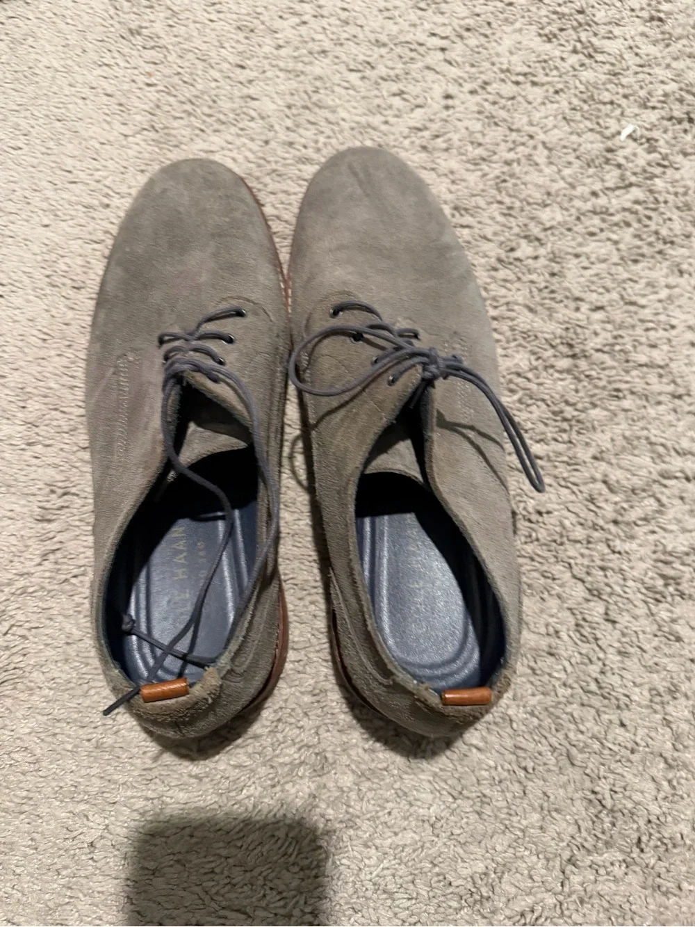 Cole Haan Men's Gray Suede Chukka Boots